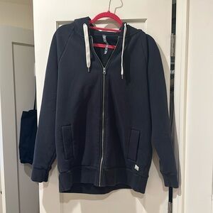Vuori oversized full zip hoodie